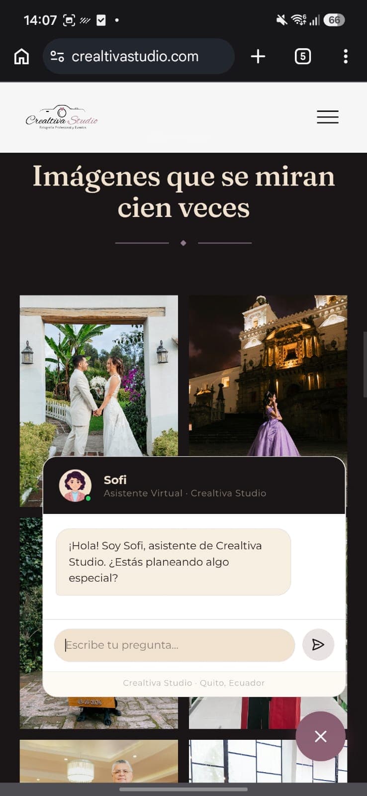 Crealtiva Studio en celular