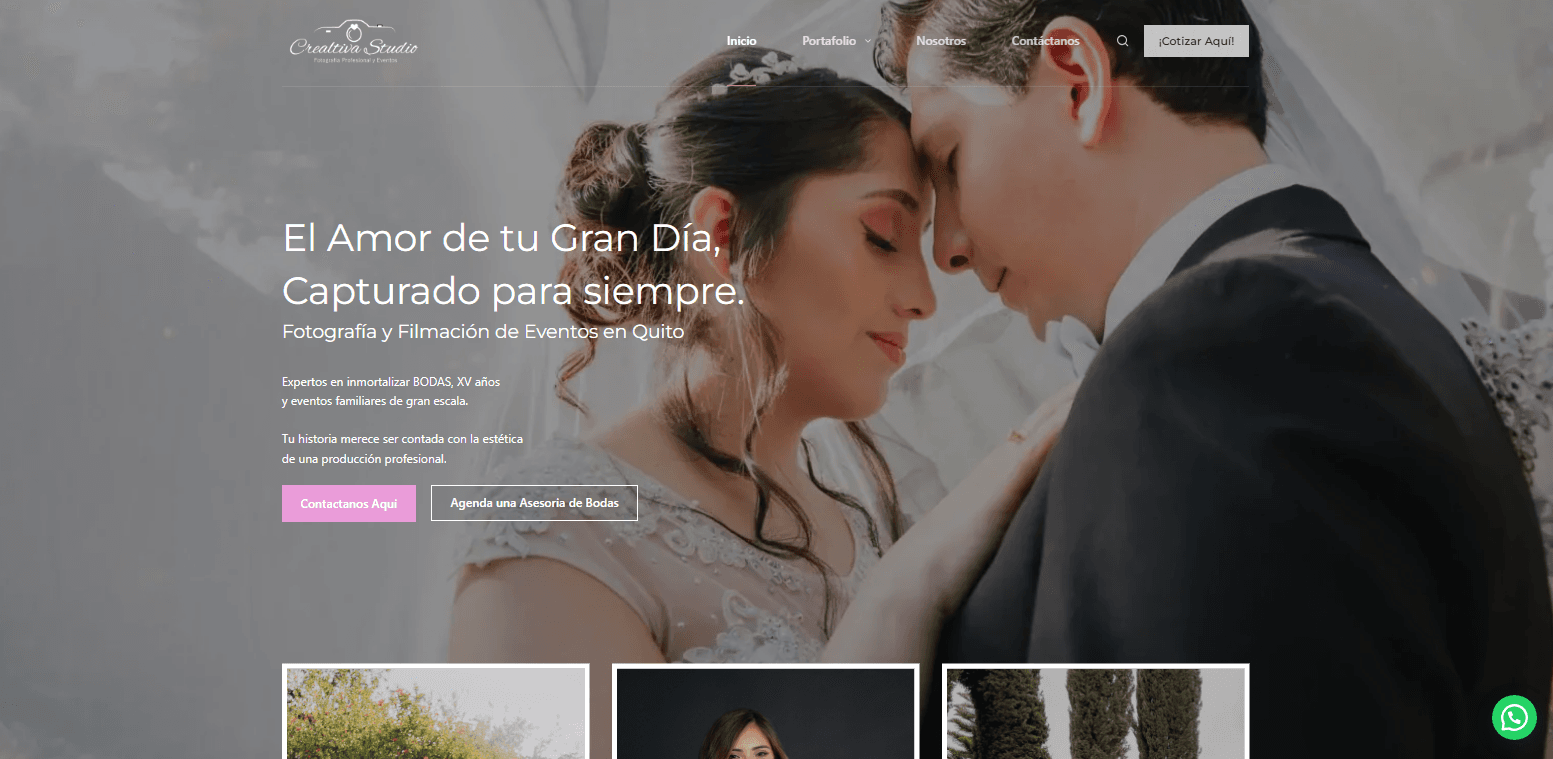 Sitio web de Crealtiva Studio